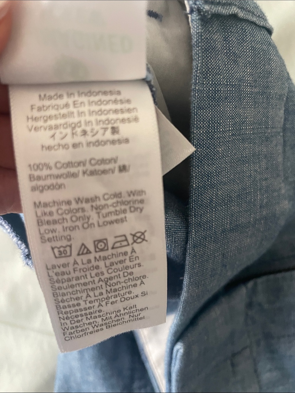 J. Crew Chambray-Light Blue Tailored Women’s Shorts - Picture 3 of 4